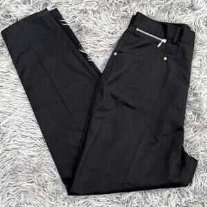 80s VTG  P.S. Gitano Ultra High Rise Barrel Carrot Pants Black Womens 14 Zipper